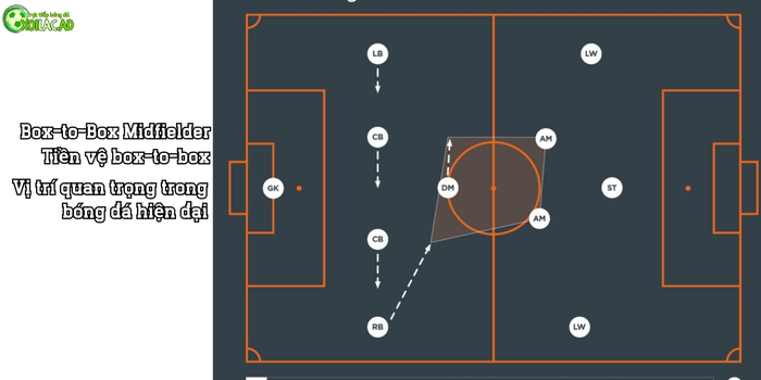 Tiền vệ box-to-box trong bóng đá là gì?